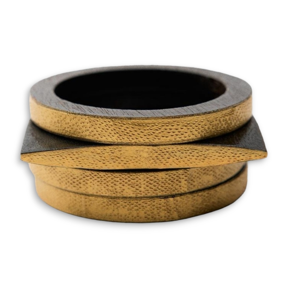 ZARA 4 Pack of Mango Wood Bracelets